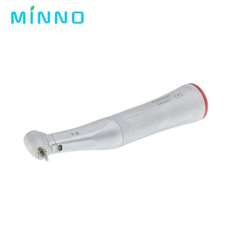 COXO 1:5 Aumentando a baixa velocidade Dental Handpiece Contra Ângulo LED Fibra Óptica Handpiece