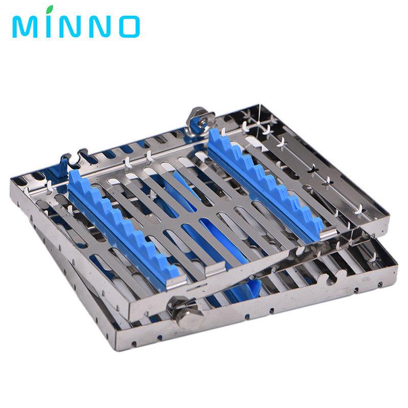 Caixa de Esterilização Cirúrgica Dental Autoclavable Caixa de Esterilização Cirúrgica Autoclavable Dental Cassette File Burs Desinfecção