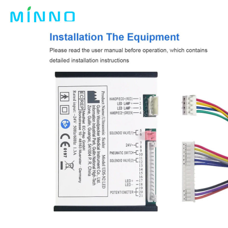 0.01MPa a 0.5MPa LED máquina de escamação dental ultra-sônica limpeza de abastecimento de água tartar