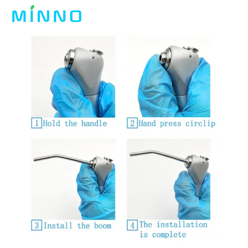 10pcs de aço inoxidável Dental Air Triple Seringa 3 Way Dental Air Spray Spray Spray de água