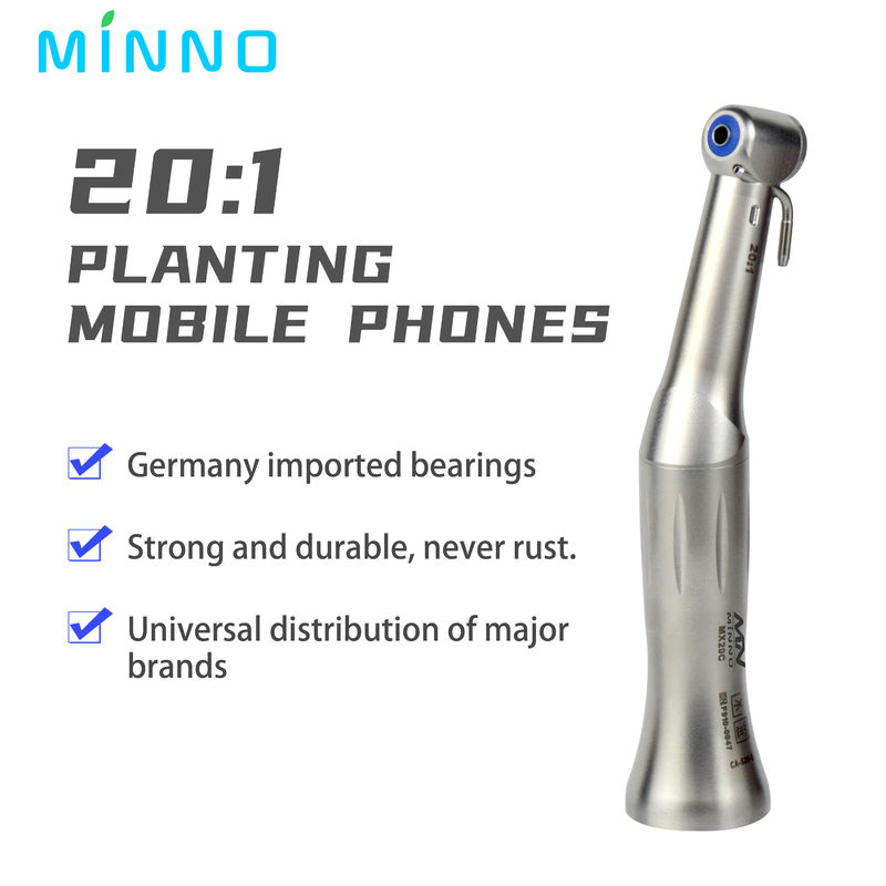 CA-520-2 Máquina cirúrgica 20/1 Implante ângulo contra Spray de água externo Máquina de baixa velocidade sem cores LED