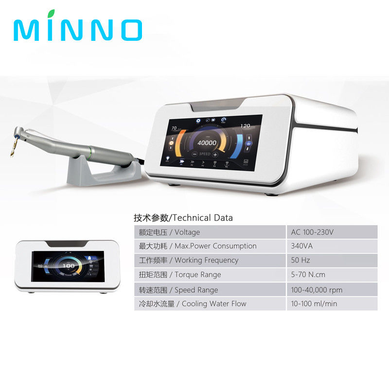 Motor de implante dentário Full Touch Screen com ângulo de fibra 20:1 Piezo Surgey Equipamento Implante Máquina