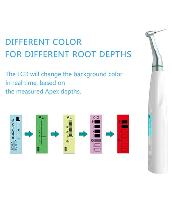 Dental Wireless Root Canal Endodontic C-Smart Mini AP Endo Motor com Apex Locator 2 em 1 Motor de Micro Cirurgia de baixa velocidade