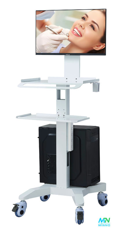 Carrinho Médico Equipamento de Laboratório Dental Roda silenciosa Porta-escâner 3D Oral Carrinho móvel de hospedagem com tomada de freio Dentis
