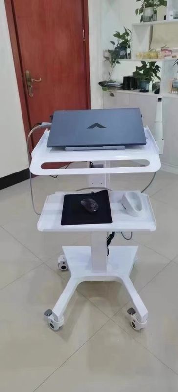 Carrinho Médico Equipamento de Laboratório Dental Roda silenciosa Porta-escâner 3D Oral Carrinho móvel de hospedagem com tomada de freio Dentis