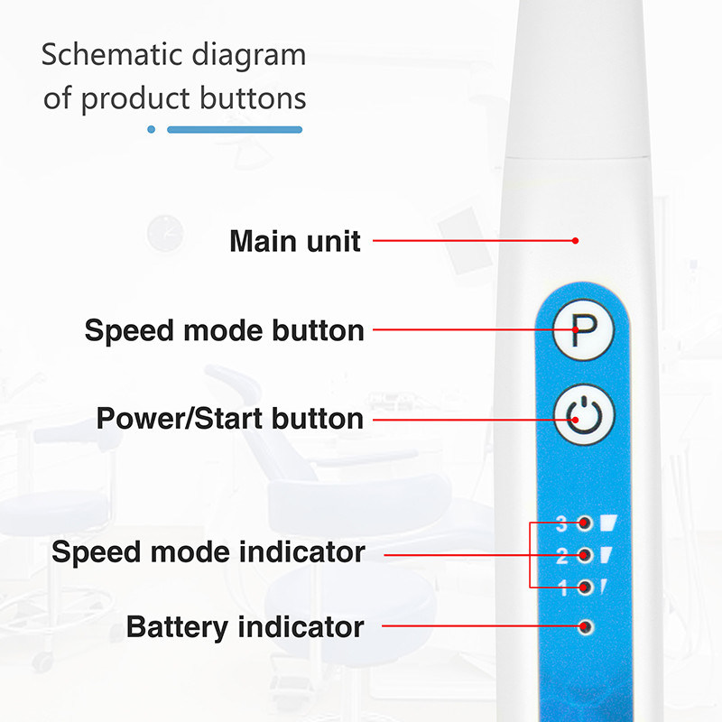 Dental Ultrassônico Endo Activador Irrigador Sônico sem fio para tratamento do canal radicular com 5Pcs Endo Files Irrigador Dental