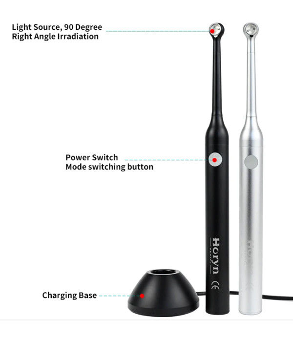 Lâmpada de cura sem fio de 1 segundo Lâmpada de cura alta Equipamento odontológico Lâmpada de cura dentista Lâmpada dental composta LED oral