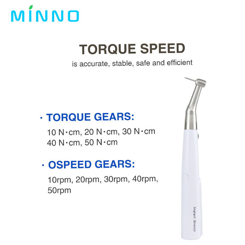 Implante Dental Torque Chave Função Ajuste Limite Chave Oral Instrumento Base Ferramentas de parafuso
